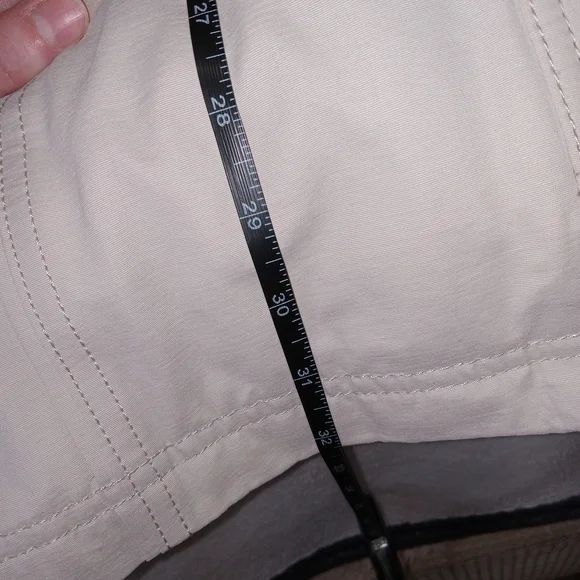 Apt. 9 Jacket, Women's Size Large Tan Faux Fur Hood, Full Zip, Parka Coat - Picture 10 of 11